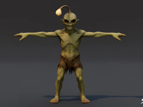 Complete Ghoul T-Pose Pack T 3D Model