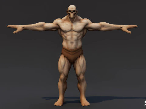 Complete Ghoul T-Pose Pack T 3D Model