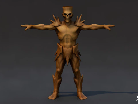 Complete Ghoul T-Pose Pack T 3D Model