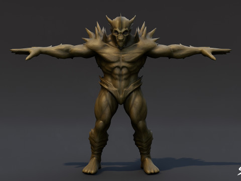 Paquete completo Ghoul T-Pose T Modelo 3D