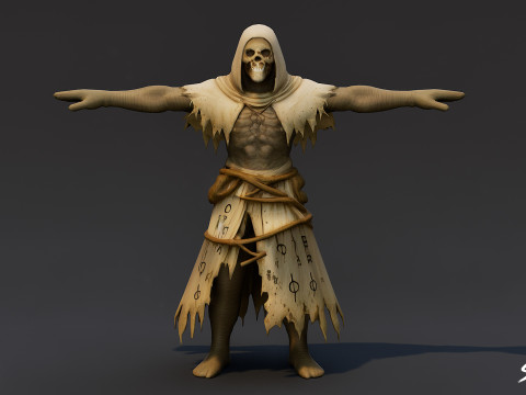 Paquete completo Ghoul T-Pose T Modelo 3D