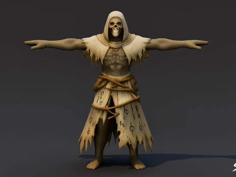 Complete Ghoul T-Pose Pack T 3D Model