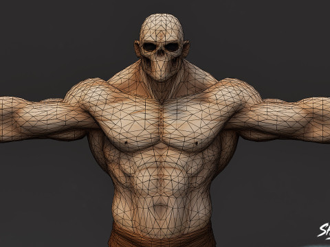 Paquete completo Ghoul T-Pose T Modelo 3D