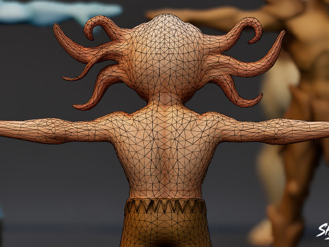 Paquete completo Ghoul T-Pose T Modelo 3D