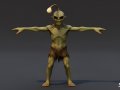 Angler Ghoul T-Pose Modelo 3D