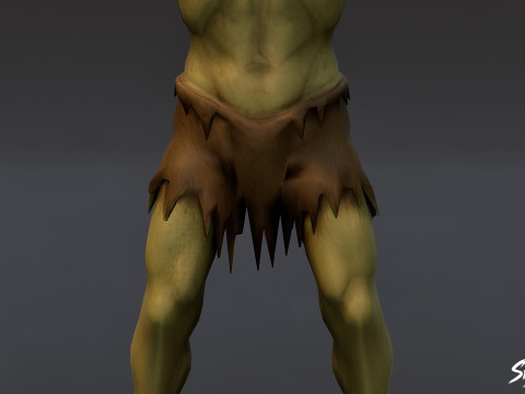 Visser Ghoul T-pose 3D Model