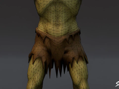 Angler Ghoul T-Pose 3D Model