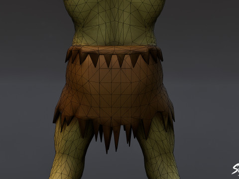 Visser Ghoul T-pose 3D Model