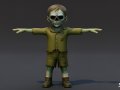 Boy Ghoul T-Pose Modelo 3D