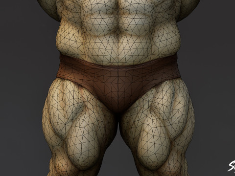 Pose en T del ghoul colosal Modelo 3D