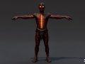 Fire Ghoul T-Pose Modelo 3D