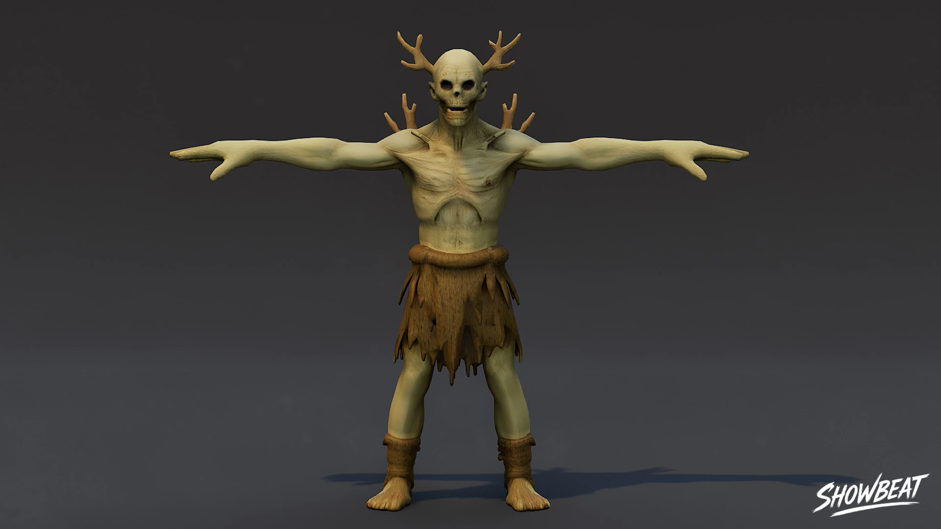 Forest Ghoul T-Pose 3D Model .c4d .max .obj .3ds .fbx .stl .blend 