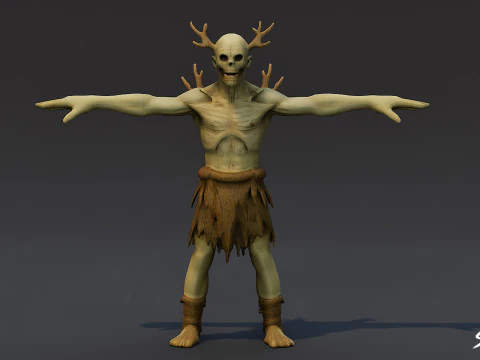 Orman Ghoul T-Pose'u 3D Model