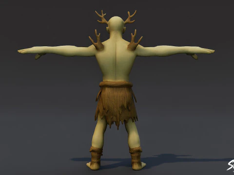 Forest Ghoul T-Pose 3D Model