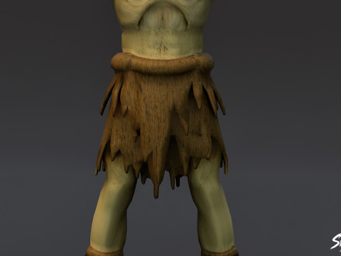 Pose en T del necrófago del bosque Modelo 3D