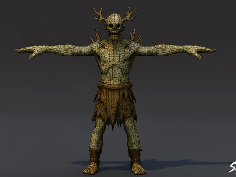 Forest Ghoul T-Pose 3D Model