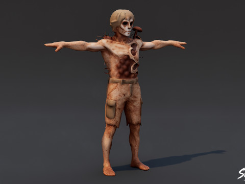 Т-поза Грибного Гуля 3D Модель