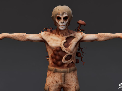 Т-поза Грибного Гуля 3D Модель