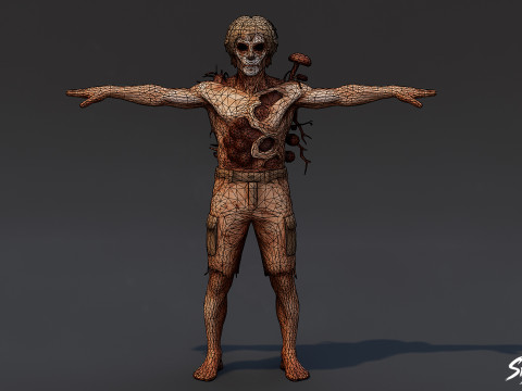 Т-поза Грибного Гуля 3D Модель