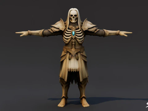 Ghoul King T-Pose 3D Model