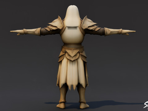 Ghoul King T-Pose 3D Model