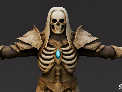 Ghoul King T-Pose 3D Model