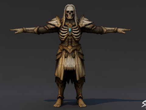 Ghoul King T-Pose 3D Model
