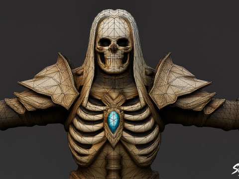 Ghoul King T-Pose 3D Model
