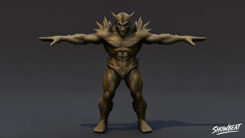 Гуль Лорд T-Pose 3D Модель .c4d .max .obj .3ds .fbx .stl .blend