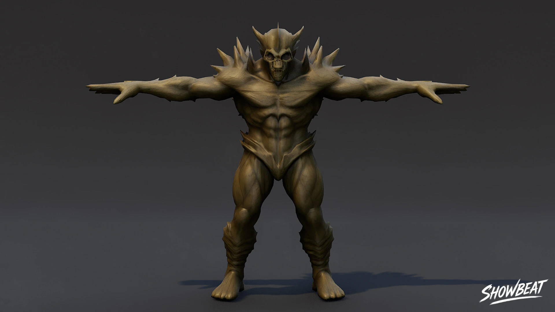 Ghoul Lord T-Pose 3D Model .c4d .max .obj .3ds .fbx .stl .blend 