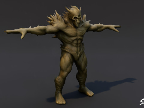 Гуль Лорд T-Pose 3D Модель