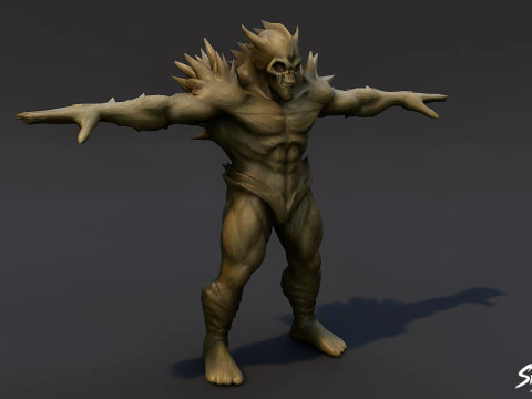 Ghoul Lord T-Pose 3D Model