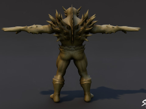 Гуль Лорд T-Pose 3D Модель