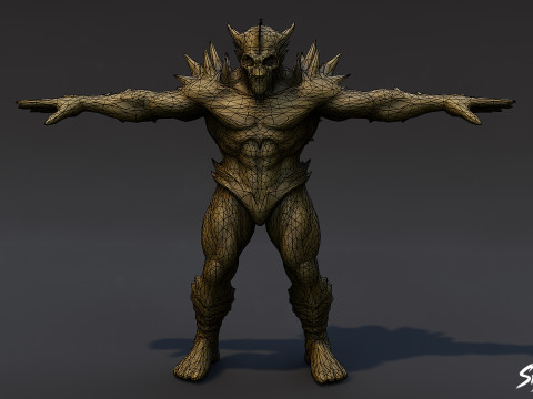 Гуль Лорд T-Pose 3D Модель