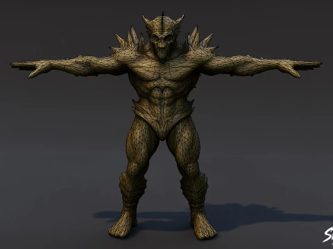 Ghoul Lord T-Pose 3D Model