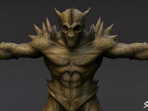 Гуль Лорд T-Pose 3D Модель