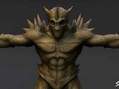Ghoul Lord T-Pose 3D Model