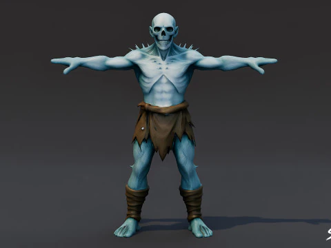 Buz Ghoul T-Pose'u 3D Model