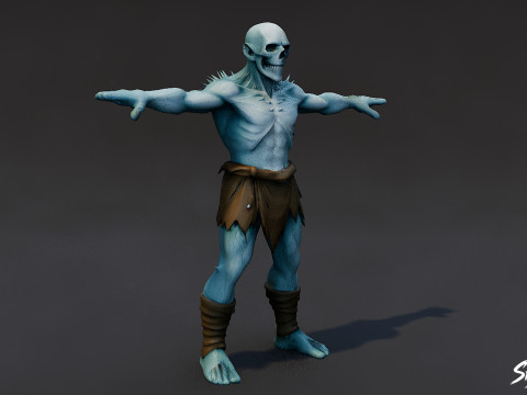 Pose en T del Ghoul de Hielo Modelo 3D