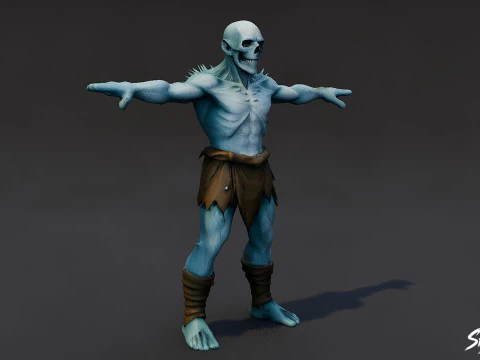 Ice Ghoul T-Pose 3D Model