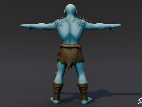 Pose en T del Ghoul de Hielo Modelo 3D