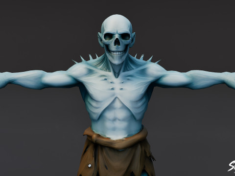 Pose en T del Ghoul de Hielo Modelo 3D