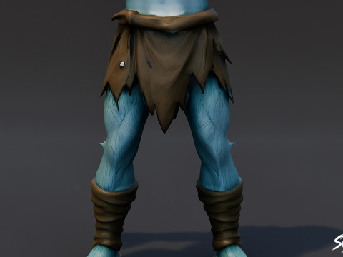 Pose en T del Ghoul de Hielo Modelo 3D