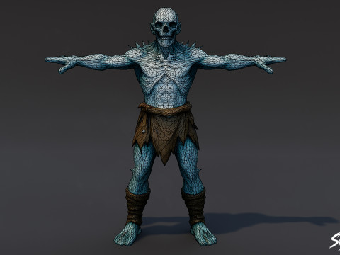 Pose en T del Ghoul de Hielo Modelo 3D