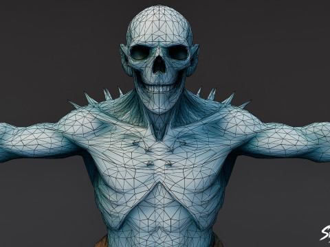 Pose en T del Ghoul de Hielo Modelo 3D