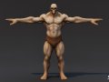 Muscle Ghoul T-Pose Modelo 3D