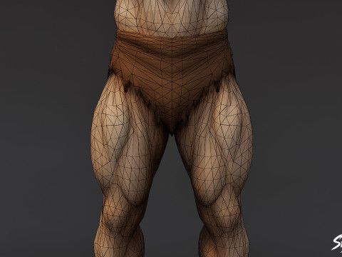 Muscle Ghoul T-pose 3D Model