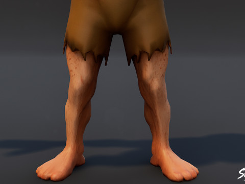 TentacleHead Ghoul T-Pose Modèle 3D