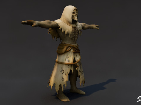 Zealot Ghoul T-Pose 3D Model