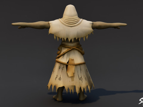 Zealot Ghoul T-Pose 3D Model